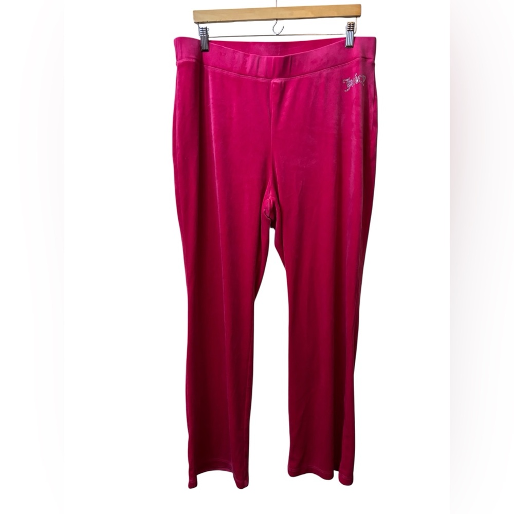 Juicy Couture | velour pink pants XXL Y2K